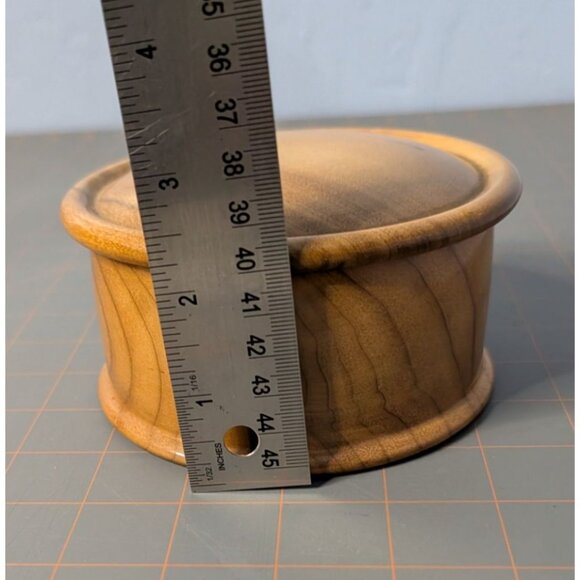 Handcrafted Wooden Trinket Box With Lid - Picture 7 of 12